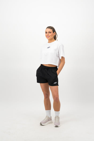 Women's Court Cropped Tee - White